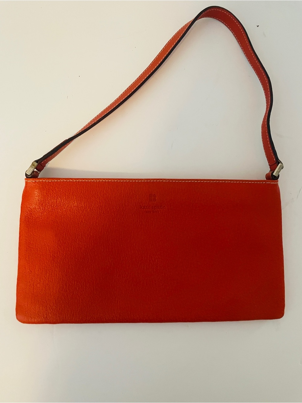 Red orange Leather Kate Spade Shoulder Bag
